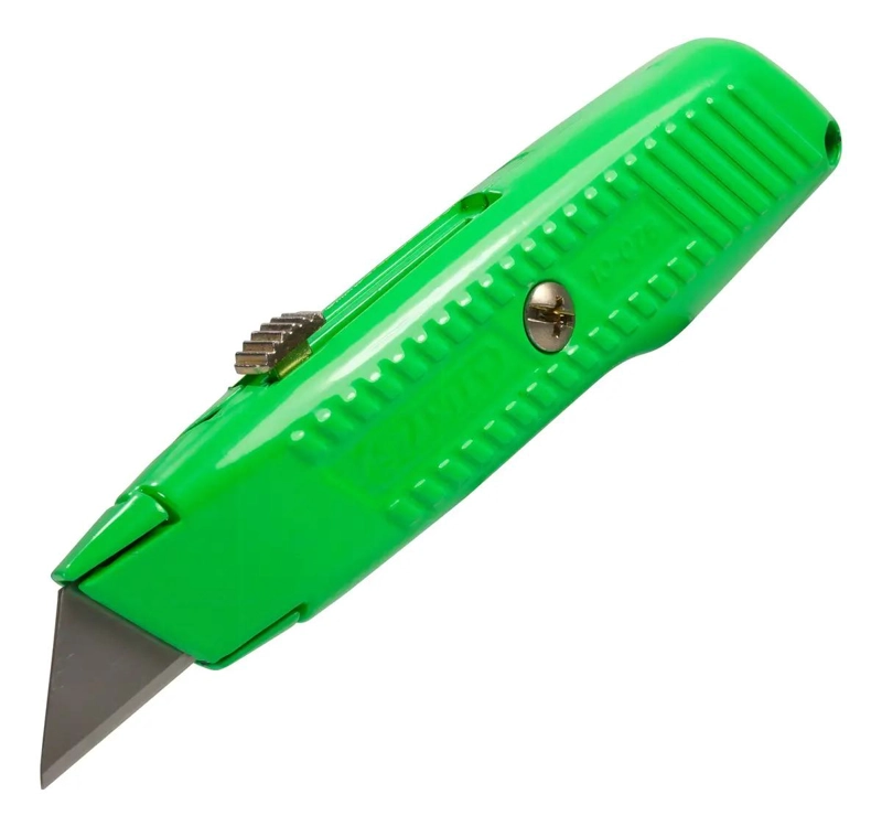 CUCHILLO RETRACTIL 3 HOJAS VERDE LIMA - 2