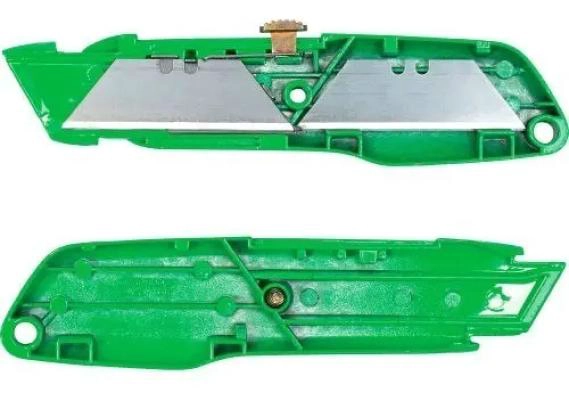 CUCHILLO RETRACTIL 3 HOJAS VERDE LIMA - 3