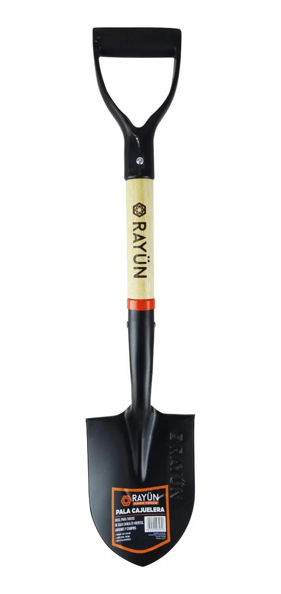 PALA DE ACERO FORJADO CON MANGO DE MADERA - 4