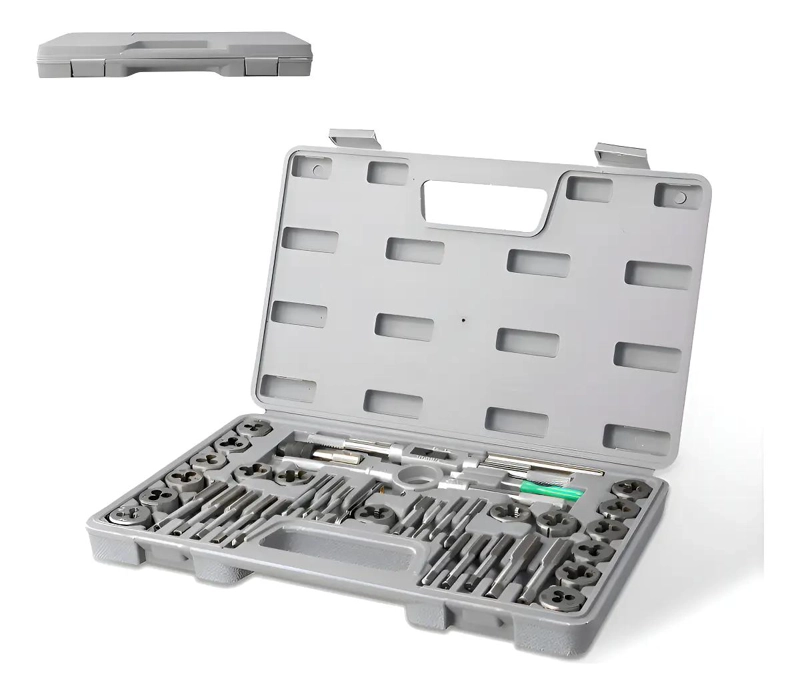 SET MACHUELOS Y TERRAJA ME TRICO 40PC ACERO M3-M12 - 1