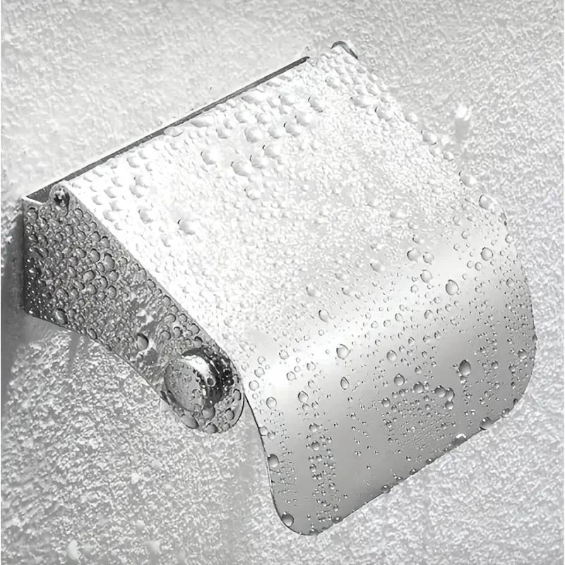 SOPORTE DE PAPEL HIGIE NICO DE ACERO INOXIDABLE PARA BAÑO - 7