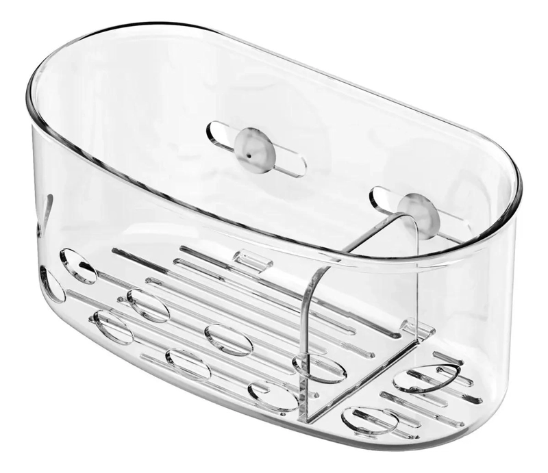 ORGANIZADOR DE DUCHA TRANSPARENTE PARA BAÑO MODERNO - 1