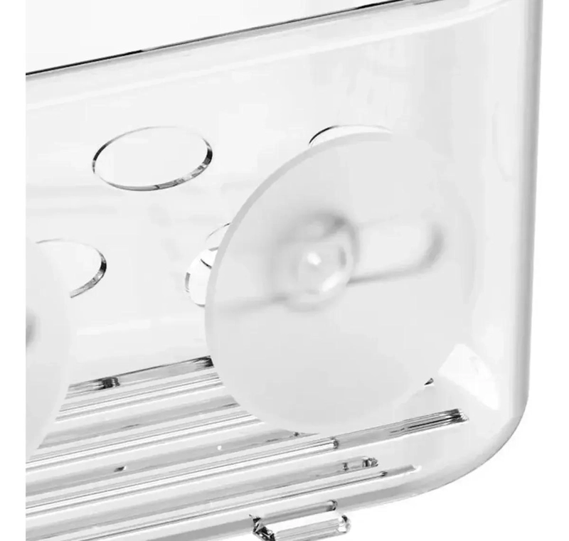 ORGANIZADOR DE DUCHA TRANSPARENTE PARA BAÑO MODERNO - 3