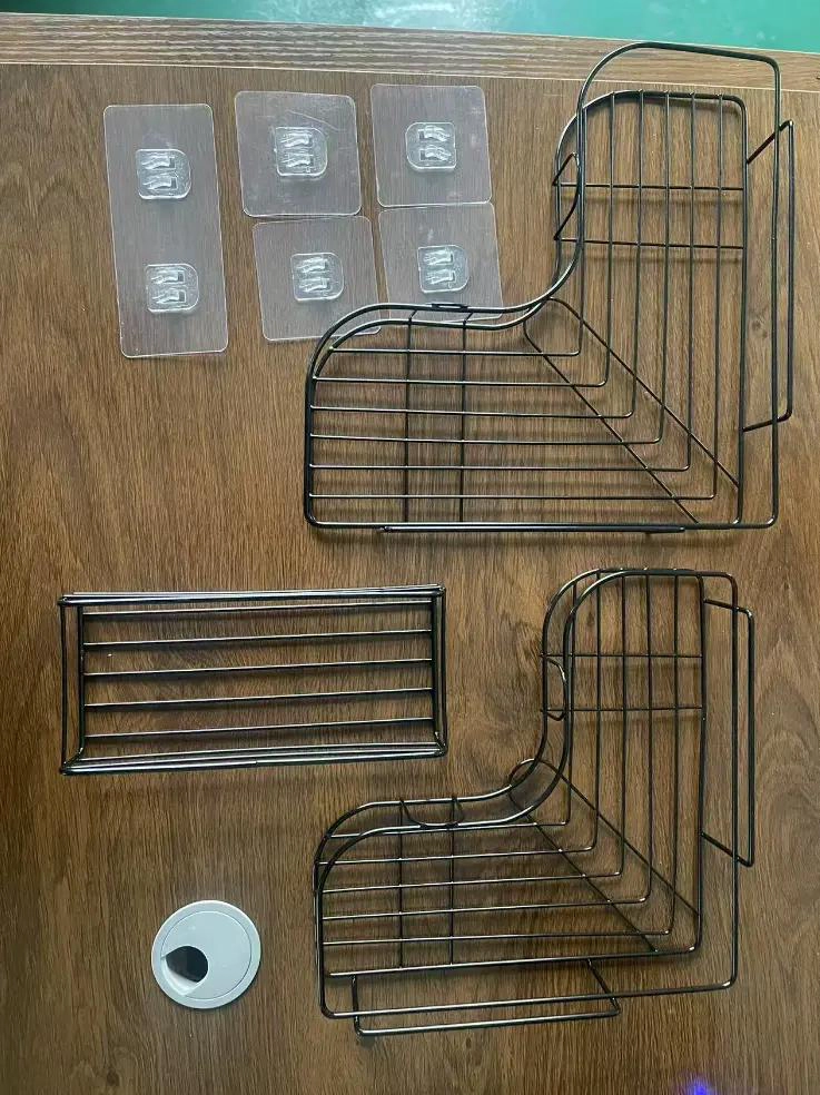 ESTANTE ORGANIZADOR DE DUCHA CON 3 CESTAS PARA BAÑO - 4