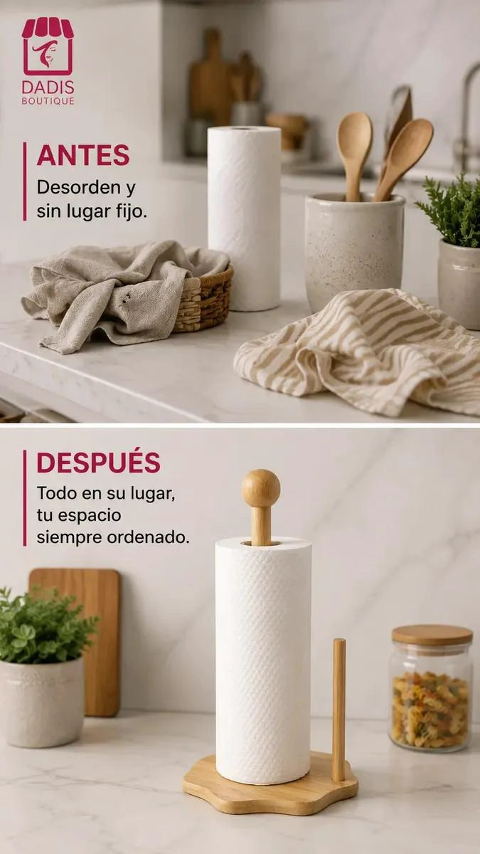 SOPORTE PARA TOALLA DE MADERA ECOLOGICA Y ESTABLE - 10