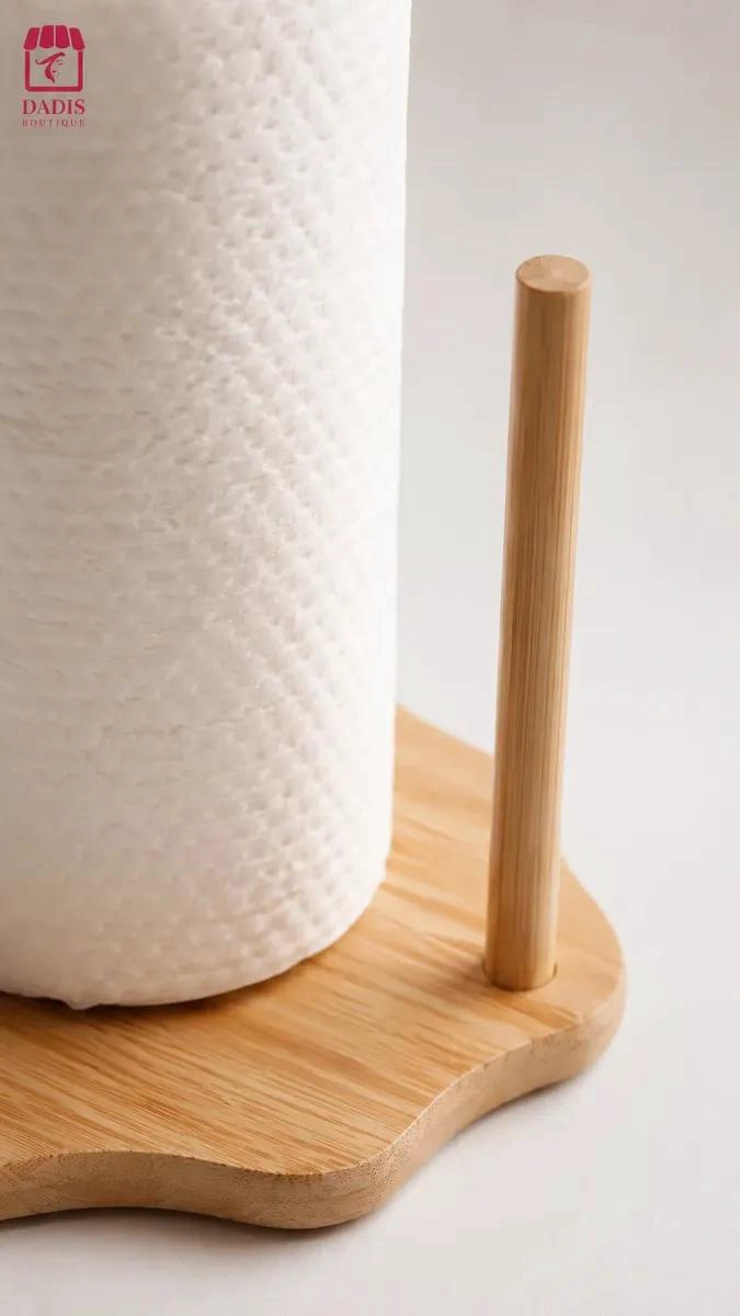 SOPORTE PARA TOALLA DE MADERA ECOLOGICA Y ESTABLE - 6