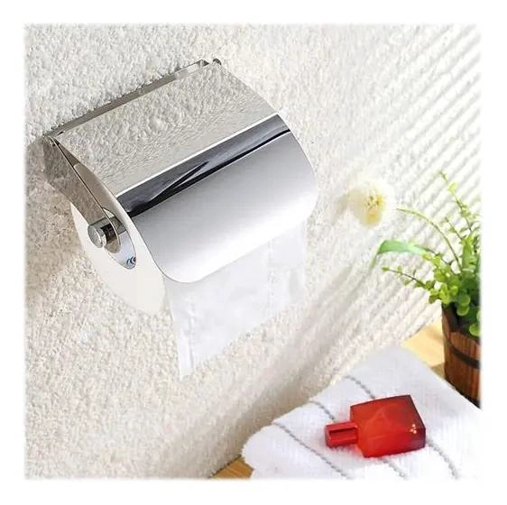 SOPORTE DE PAPEL HIGIE NICO DE ACERO INOXIDABLE PARA BAÑO - 3
