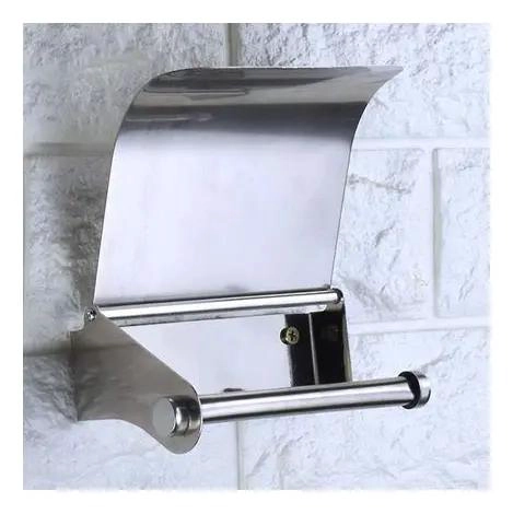 SOPORTE DE PAPEL HIGIE NICO DE ACERO INOXIDABLE PARA BAÑO - 5