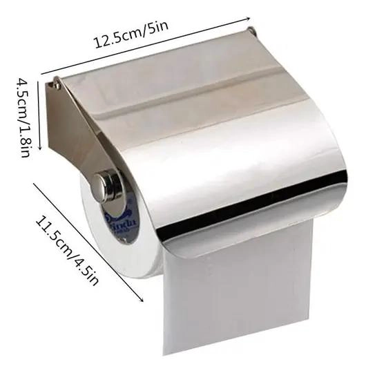 SOPORTE DE PAPEL HIGIE NICO DE ACERO INOXIDABLE PARA BAÑO - 6