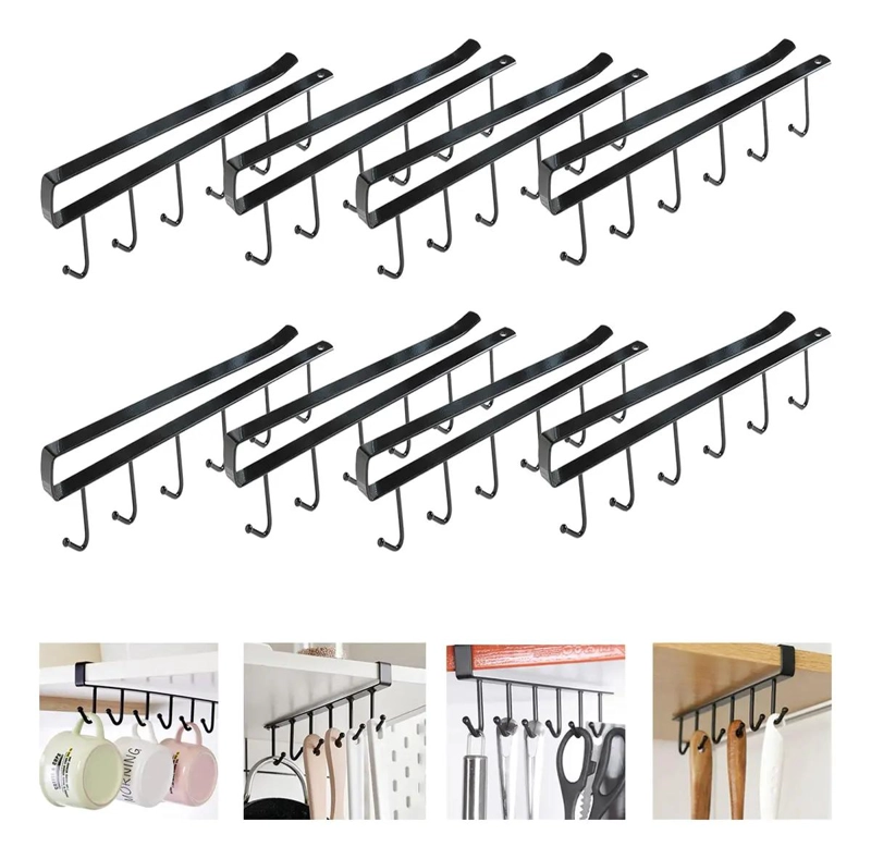 8 GANCHOS COLGANTES PARA COCINA Y BAÑO, ORGANIZADOR PRACTICO - 1