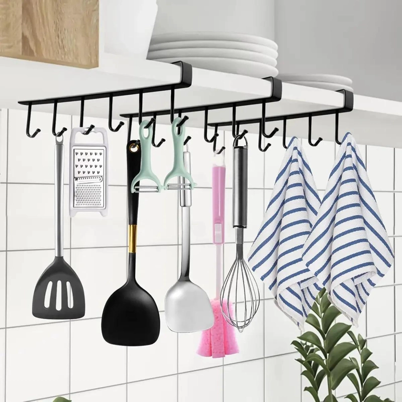 8 GANCHOS COLGANTES PARA COCINA Y BAÑO, ORGANIZADOR PRACTICO - 2