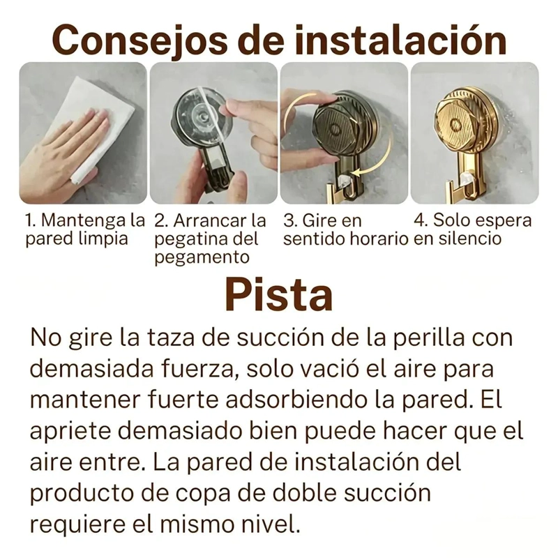 REPISA ORGANIZADOR DE BAÑO TRANSPARENTE CON VENTOSAS Y GANCHOS - 9