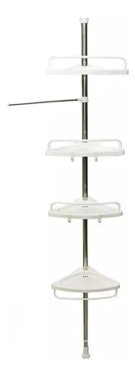 ORGANIZADOR ESQUINERO DE BAÑO AJUSTABLE CON 4 NIVELES - 1