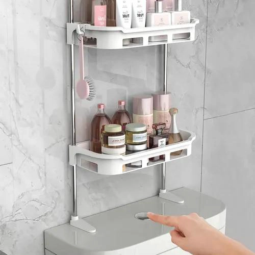 ESTANTE DE BAÑO ADHESIVO DE 3 NIVELES PARA PRODUCTOS DE HIGIENE - 8