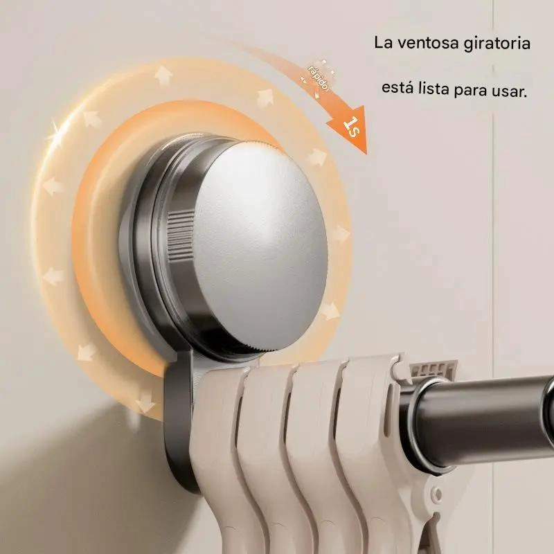 PERCHA RETRACTIL ANTIDESLIZANTE PARA ROPA EN ARMARIOS - 3