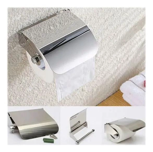 SOPORTE DE PAPEL HIGIE NICO ORGANIZADOR DE ACERO INOXIDABLE - 6