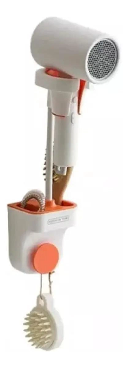 SOPORTE DE PARED MULTIUSOS PARA SECADOR DE CABELLO - 1