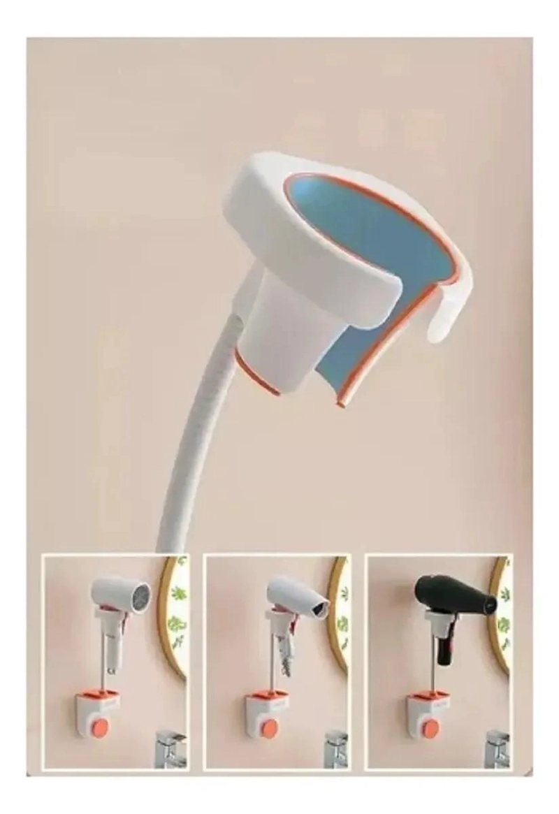 SOPORTE DE PARED MULTIUSOS PARA SECADOR DE CABELLO - 3