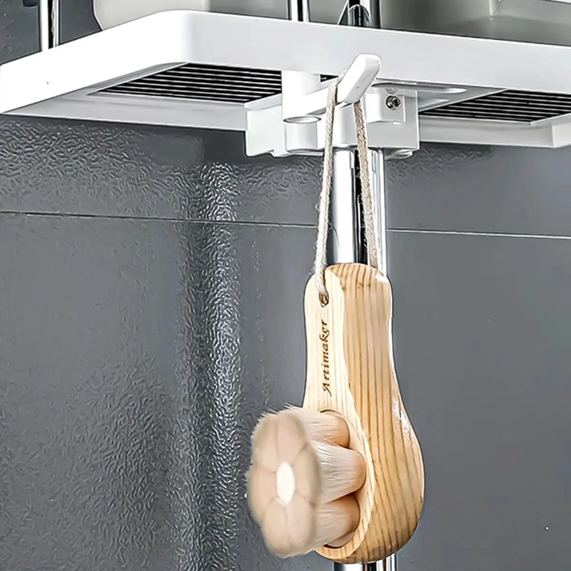 REPISA ORGANIZADOR DUCHA BAÑO NEGRO CON 2 ESTANTES MULTIUSO - 9