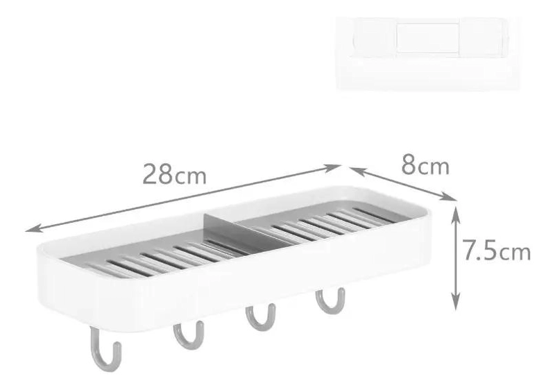 ORGANIZADOR DE BAÑO PLASTICO COMPACTO PARA MAXIMIZAR ESPACIO - 2