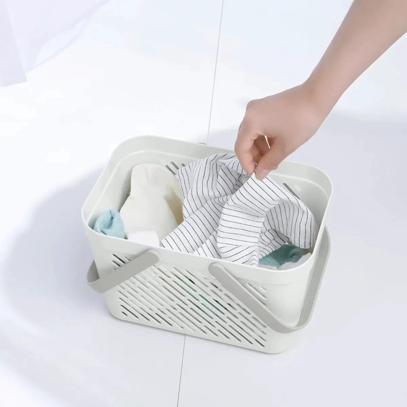 CANASTO ORGANIZADOR DUCHA PLASTICO 27X18X17 CM - 3