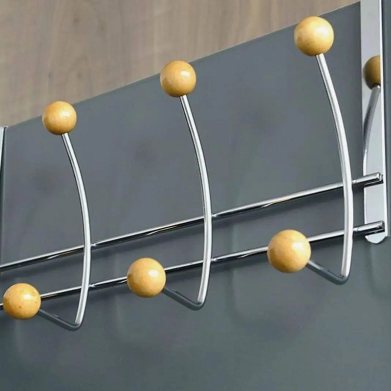 PERCHA COLGABLE PARA PUERTA CON TERMINALES DE BAMBU - 3