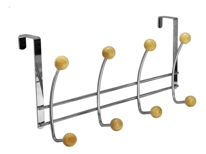 PERCHA COLGABLE PARA PUERTA CON TERMINALES DE BAMBU - 5