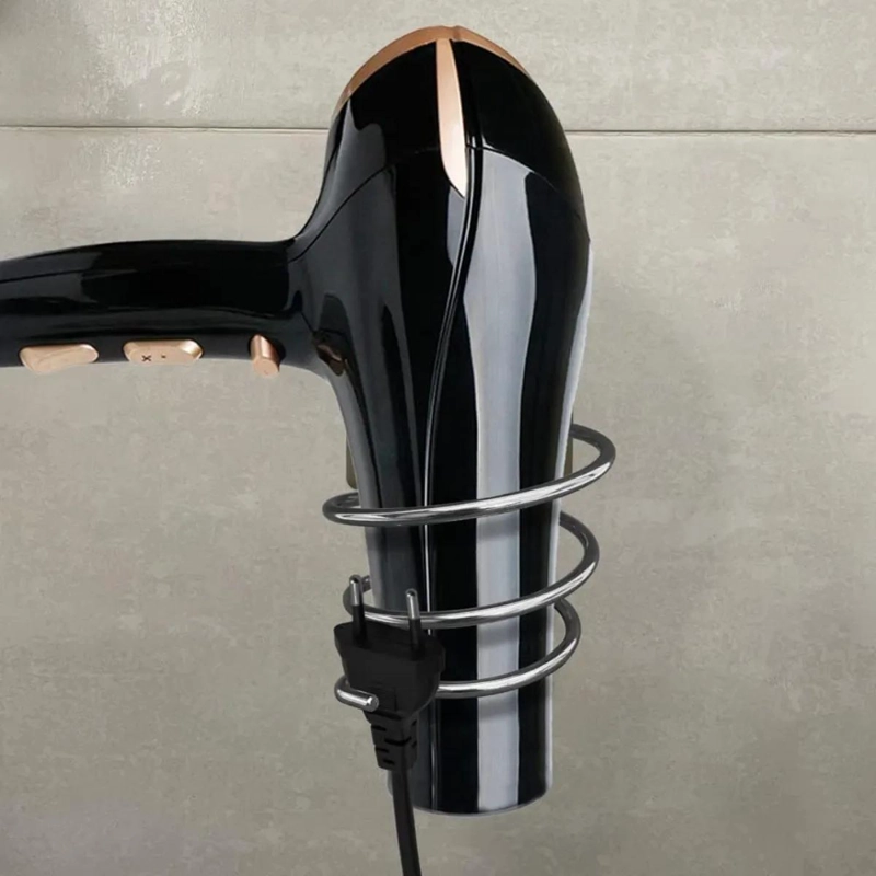 SOPORTE DE ACERO INOXIDABLE PARA SECADOR DE PELO - 8