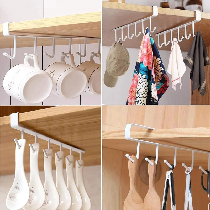 SOPORTE COLGANTE PARA VASOS Y UTENSILIOS DE COCINA - 10