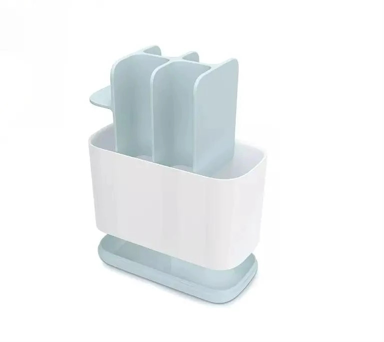 ORGANIZADOR DE BAÑO PORTA CEPILLOS DE DIENTES CELESTE Y BLANCO - 5