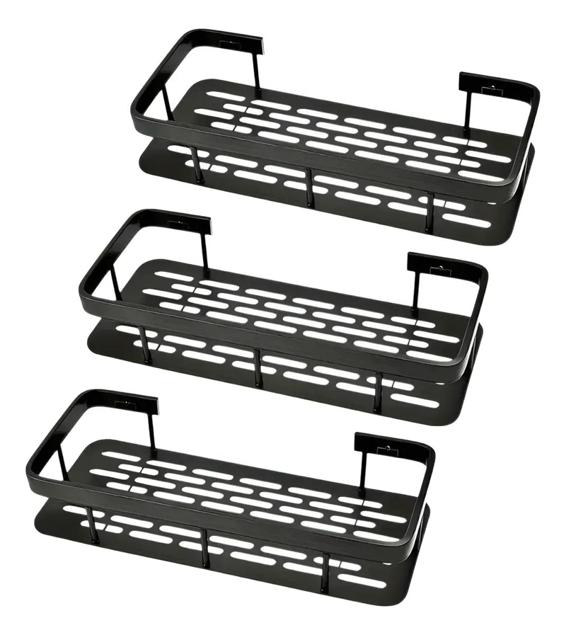 ORGANIZADOR DE DUCHA SET DE 2 ESTANTES ADHESIVOS PARA BAÑO - 1