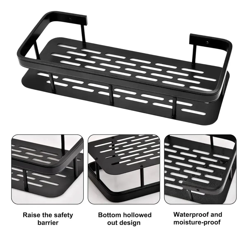 ORGANIZADOR DE DUCHA SET DE 2 ESTANTES ADHESIVOS PARA BAÑO - 2