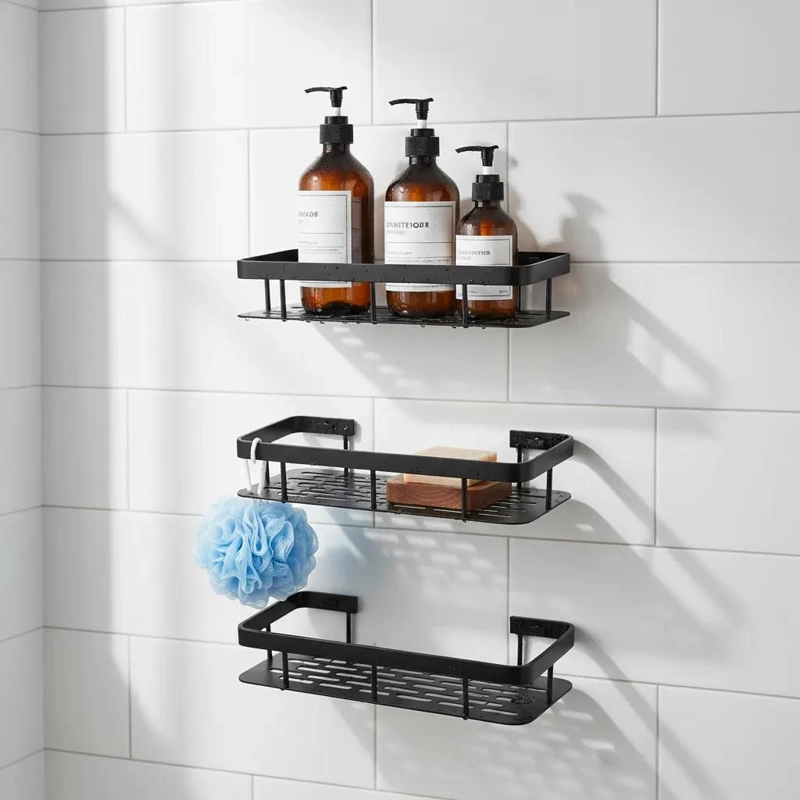 ORGANIZADOR DE DUCHA SET DE 2 ESTANTES ADHESIVOS PARA BAÑO - 7