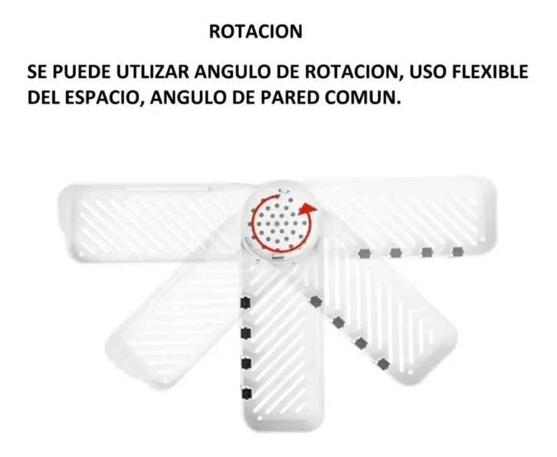 ESTANTE ESQUINERO PARA BAÑO CON GANCHOS Y DRENAJE EFICIENTE - 3