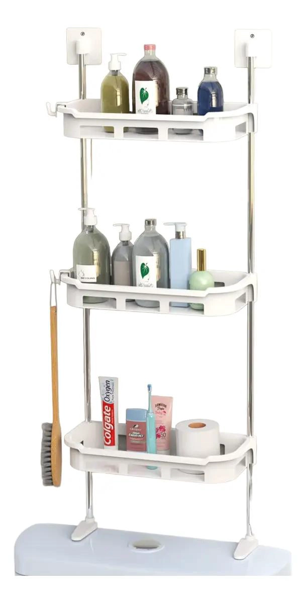 REPISA ORGANIZADORA DE TRES NIVELES PARA BAÑO Y COCINA - 1