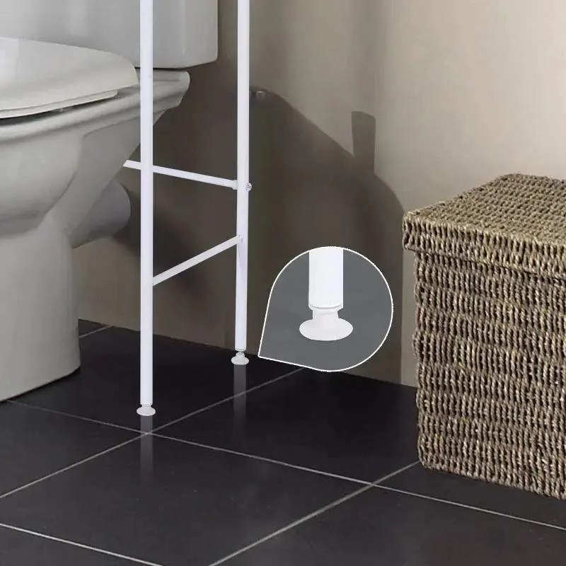 ORGANIZADOR DE BAÑO CON 3 REPISAS Y TOALLERO PRACTICO - 10