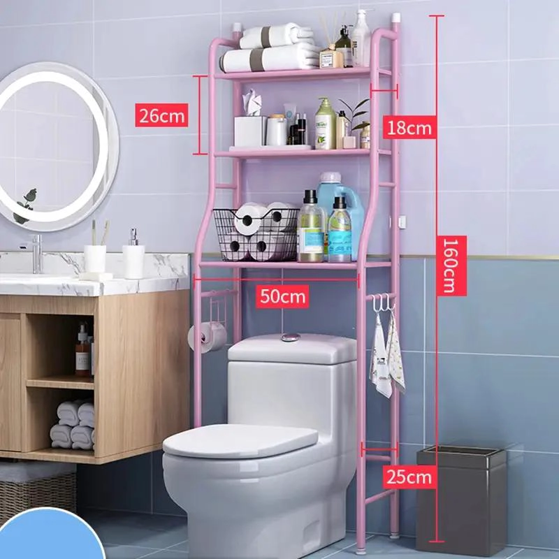 ORGANIZADOR DE BAÑO CON 3 REPISAS Y TOALLERO PRACTICO - 3