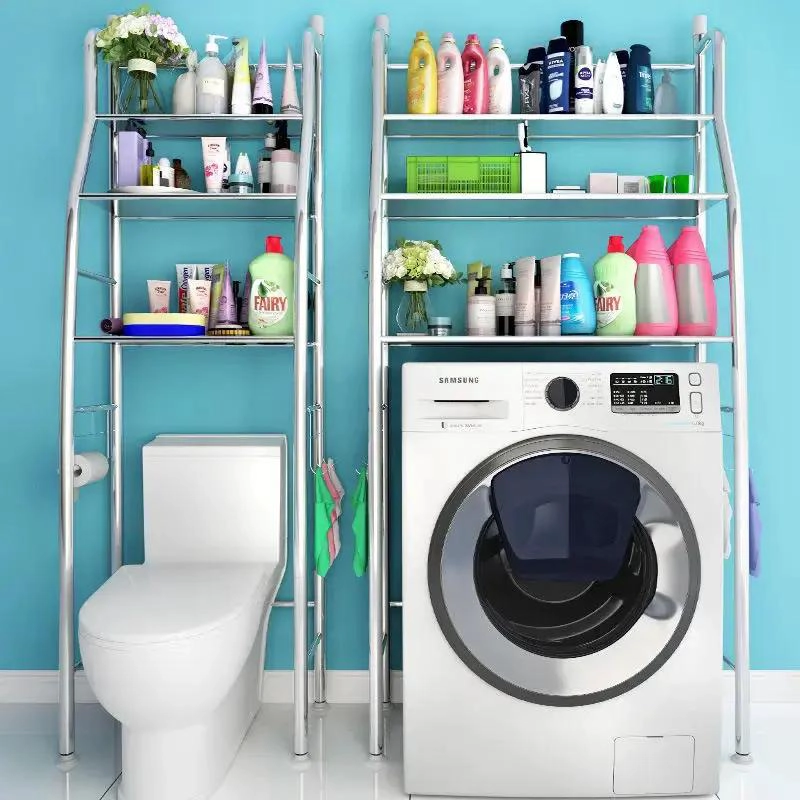 ORGANIZADOR DE BAÑO CON 3 REPISAS Y TOALLERO PRACTICO - 7