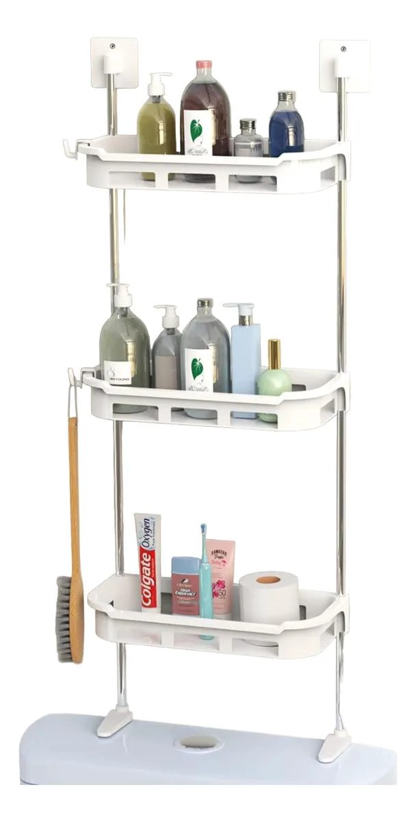 REPISA ORGANIZADORA DE TRES NIVELES PARA BAÑO Y COCINA - 1