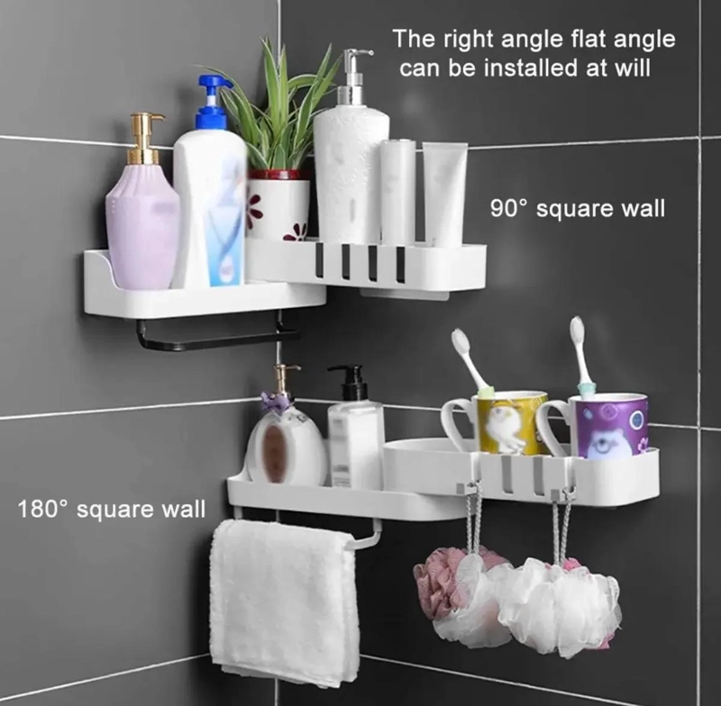 ORGANIZADOR ESQUINERO BLANCO PARA BAÑO Y COCINA - 3