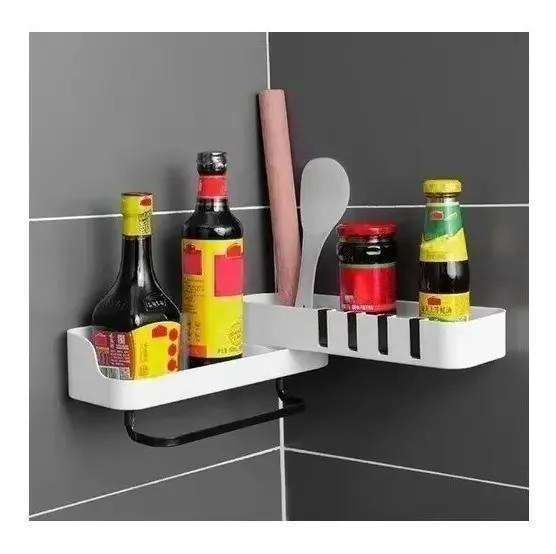 ESTANTE ESQUINERO ORGANIZADOR MULTIUSO PARA BAÑO Y COCINA - 2