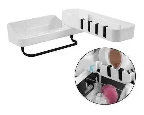 ESTANTE ESQUINERO ORGANIZADOR MULTIUSO PARA BAÑO Y COCINA - 3