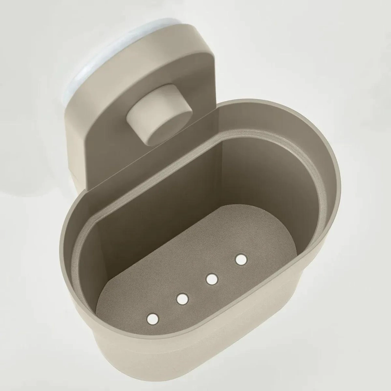 ORGANIZADOR DE DUCHA CON VENTOSAS COLOR TAUPE 21.8 CM - 3