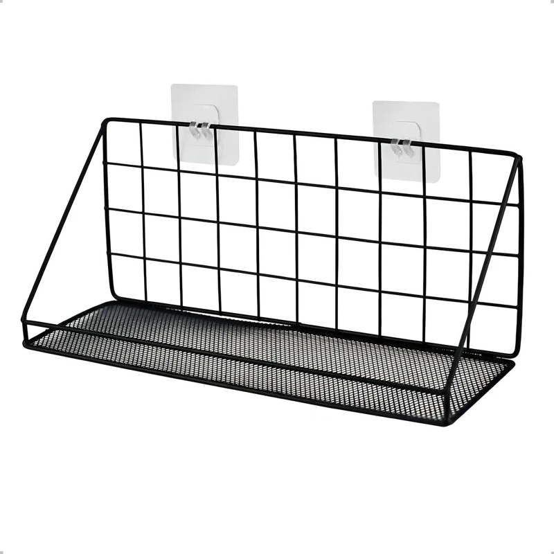 ESTANTE ORGANIZADOR DE DUCHA ALUMINIO NEGRO AUTOADHESIVO - 9