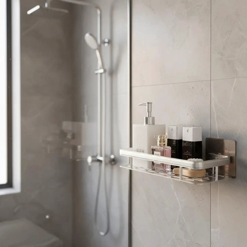 REPISA ORGANIZADOR DE BAÑO DUCHA ACERO INOXIDABLE - 2