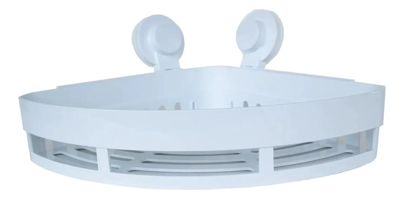 CANASTO ORGANIZADOR DE DUCHA CON SUCCION PARA BAÑO - 1