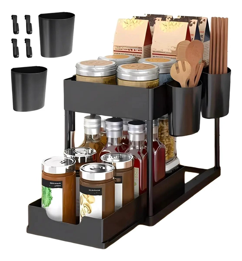 ORGANIZADOR DE COCINA BAJO FREGADERO CON DOBLE NIVEL - 1