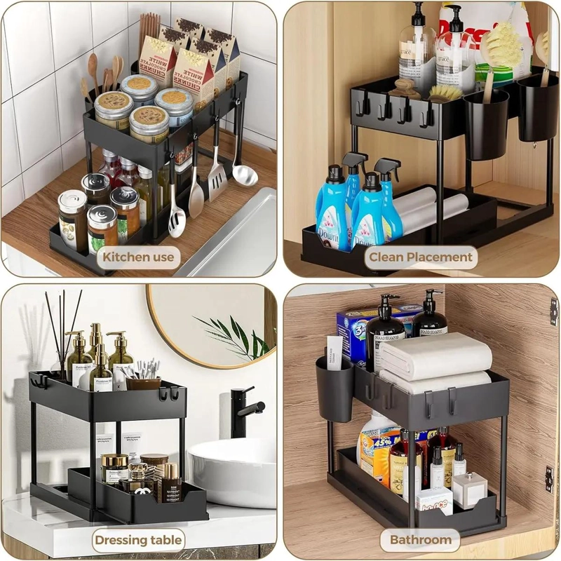 ORGANIZADOR DE COCINA BAJO FREGADERO CON DOBLE NIVEL - 5