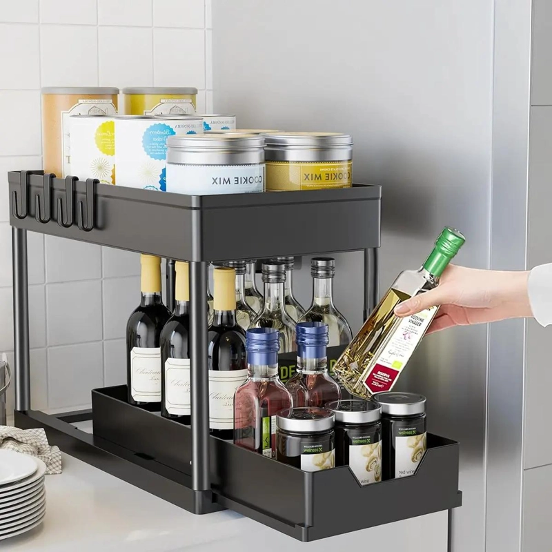 ORGANIZADOR DE COCINA BAJO FREGADERO CON DOBLE NIVEL - 6