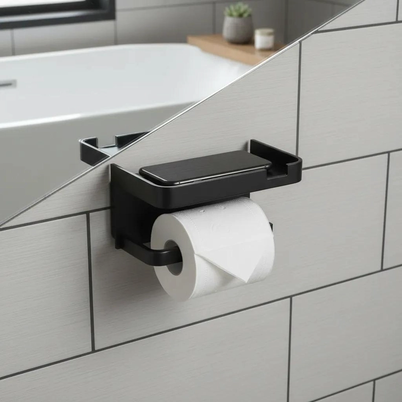 SOPORTE DE PAPEL HIGIE NICO MODERNO PARA BAÑO - 5